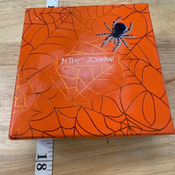 Betsey Johnson Jack-O-Lantern Necklace With Pumpkin Charm & Mixed Metal Chain - Picture 10 of 10